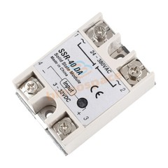 SSR-25DA SSR-40DA SSR-60DA 250V Solid State Relay Alloy Heat Sink 25/40/60/100A