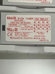 MATSUSHITA ELECTRIC NAIS S1DX-A4C TIMER, 3 MINUTE, AC240V, BOX OF 11, NOS