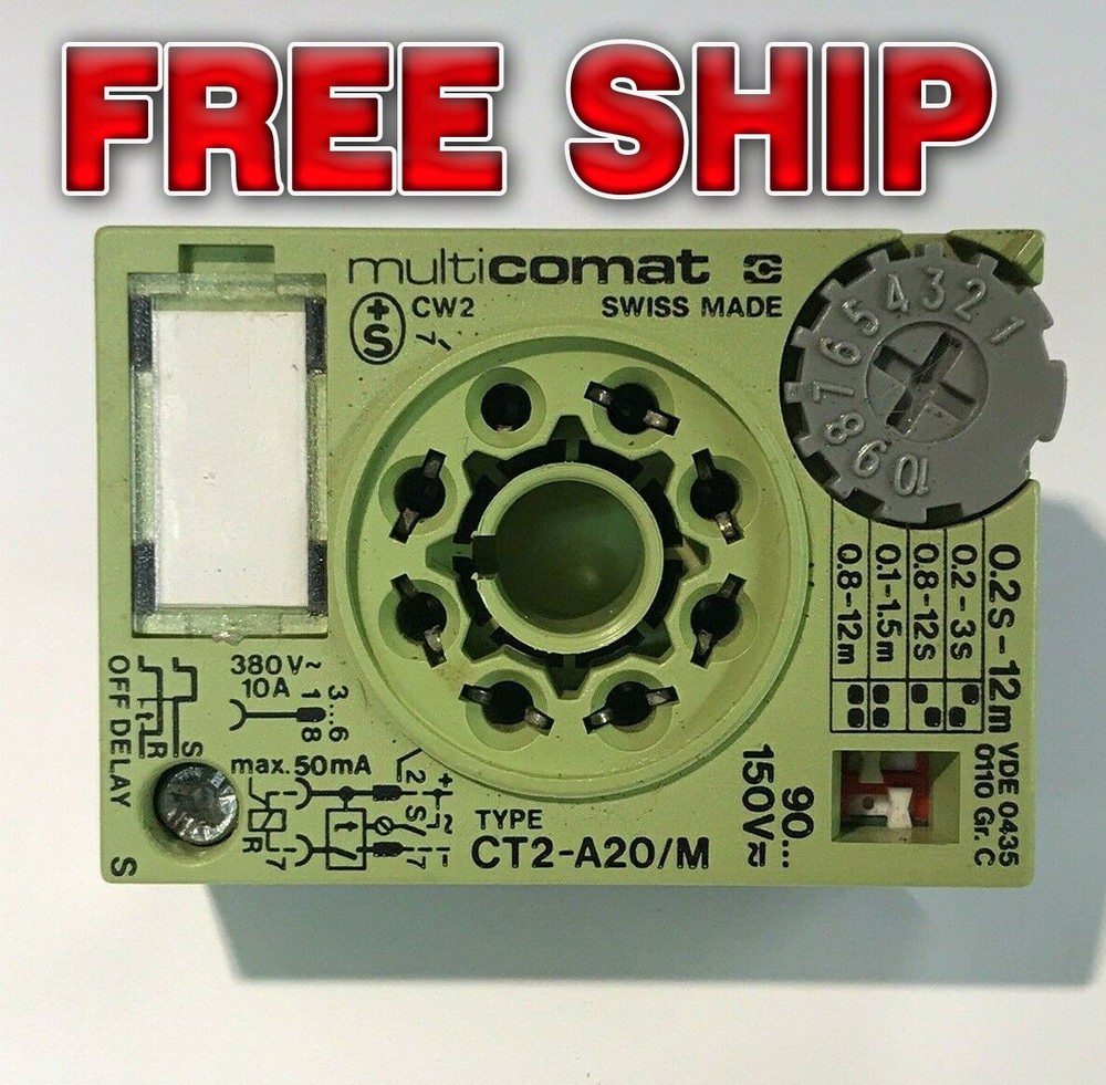 Multicomat CT2-A20/M Time Cube 10A 380V 0.2s-12min