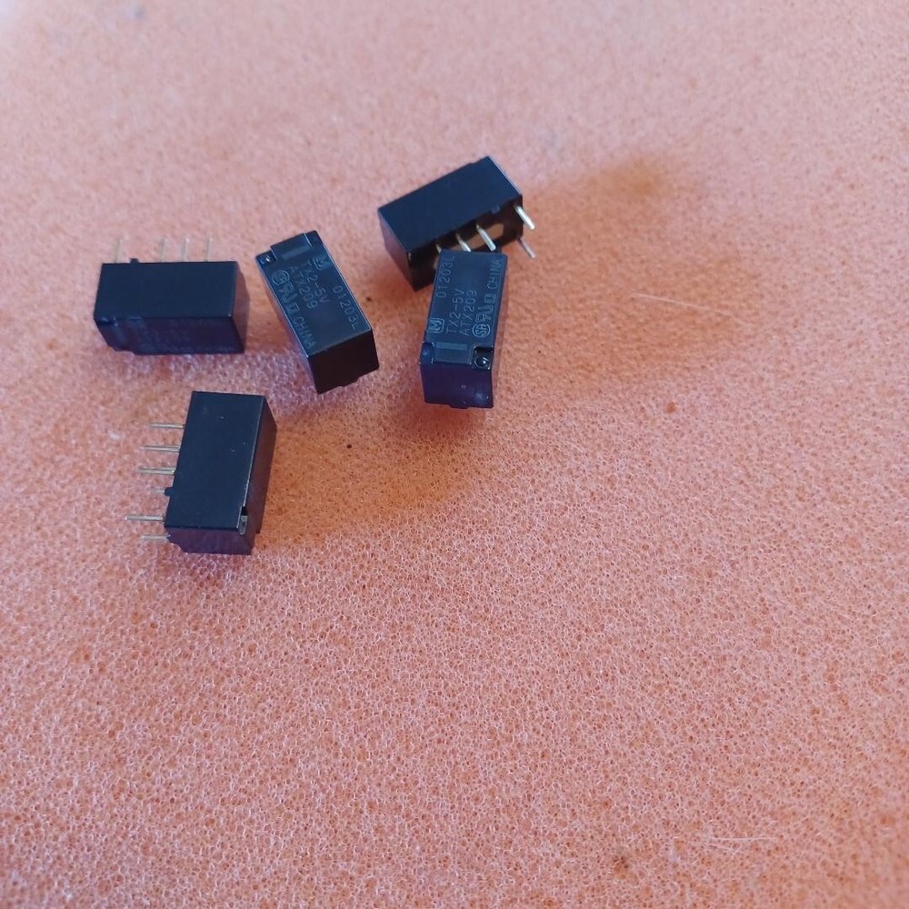 2 PCS TX2-5V PANASONIC Relay, Signal, Dpdt, 30Vdc, 2A, Coil Voltage:5Vdc ROHS
