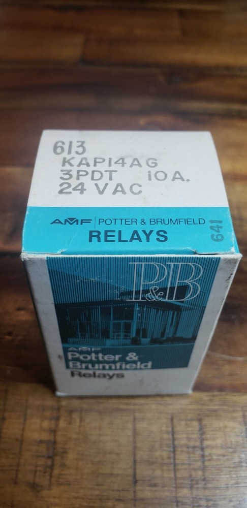 Potter & Brumfield KAP14AG Relay, 24VAC 3PDT 10A