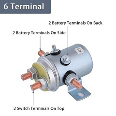 Heavy Duty 12V Solenoid Relay Switch 250A – 2 Pack for Winches, Golf Carts, Mari