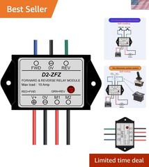 12V DC 10A Forward Reverse Relay Module for Motor Control with LED Indicator