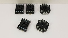 ABB 8 Pin Relay Socket Lot – (2) RB08-PC 10A, 600V & (3) OT08-PC 10A, 300V