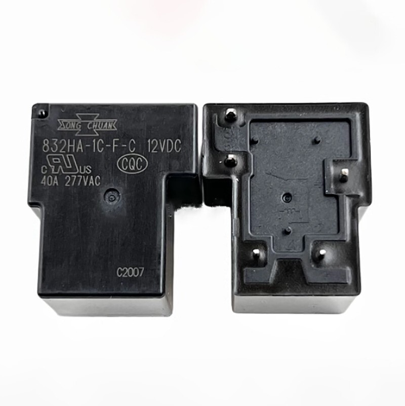 1PCS For SongChuan Relay 832HA-1C-F-C 12VDC Power Relay 40A 277VAC 5 Pins