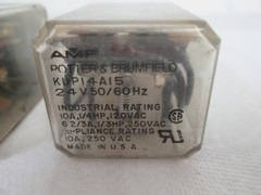 2 Potter & Brumfield KUP14A1524/KUP14A15120 General Purpose Panel Plug-In Relays
