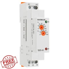 Baomain Timer Relay 5A Asymmetric 1-SPDT