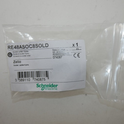 Schneider Electric 8 Pin Socket Solder RE48ASOC8SOLD
