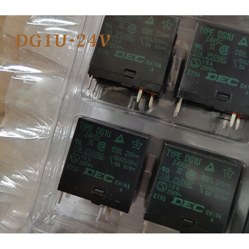 10PCS DEC TYPE DG1U-24VDC Power Relay 24VDC 4Pin 10A 250V