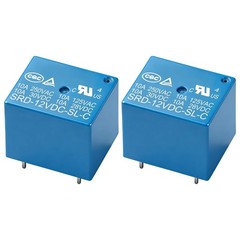 Dual 12V DC 10A PCB Power Relay Set – SPDT, Perfect for Electrical Projects