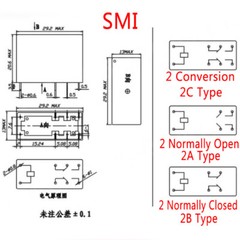 3V 5V 9V 12V 24V DC Multiple Types Mini Power Relays PCB 4-Pin 5-Pin 6-Pin 8-Pin