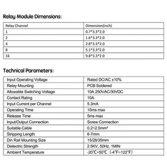 Relay Board 16 Channel 1 SPDT DIN Rail Mount 24V DC/AC Interface Board