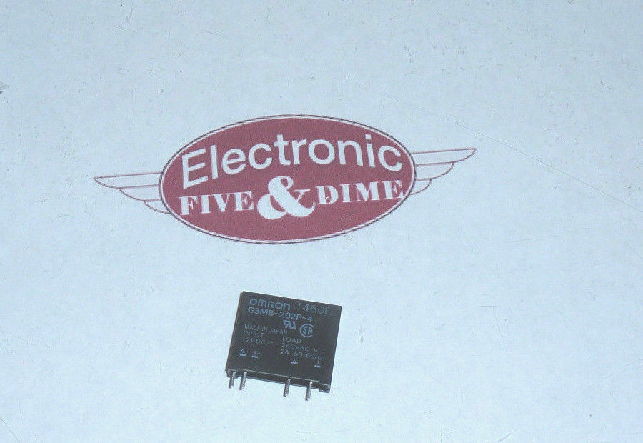 OMRON G3MB-202P-4 Solid State Relays – PCB Mount 2A 100-240VAC Output 5VDC