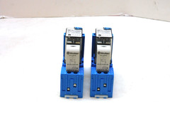 Finder 94.04 Base W/ Relay 55.34.9.024.0040 24vdc & 99.02.9.024.99 Ind Lot of 2