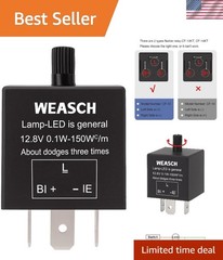 LED Flasher Relay 12V 3 Pin 150W Universal Electronic Turn Signal Blinker