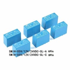 SONGLE Mini Power Relays SMIH-05V 12V 24VDC-SL-A -SL-C 6-Pin 8-Pin 16A PCB