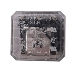 Potter & Brumfield KUP-14D15-24 Plug-In Relay, 3PDT, 600VAC 3A Max, 24VDC Coil