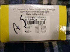 RIB Emergency Lighting UL-924 ESR2402B Relay 24V/277V coil – 277V NO/NC contacts