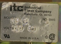 ITC Industrial Timer Company MC-3 Programmable Timer 5-SWS