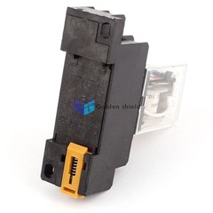 JQX-13F 8 Pin DPDT Electromagnetic Power Relay w Socket Base Coil DC 12V✦Kd