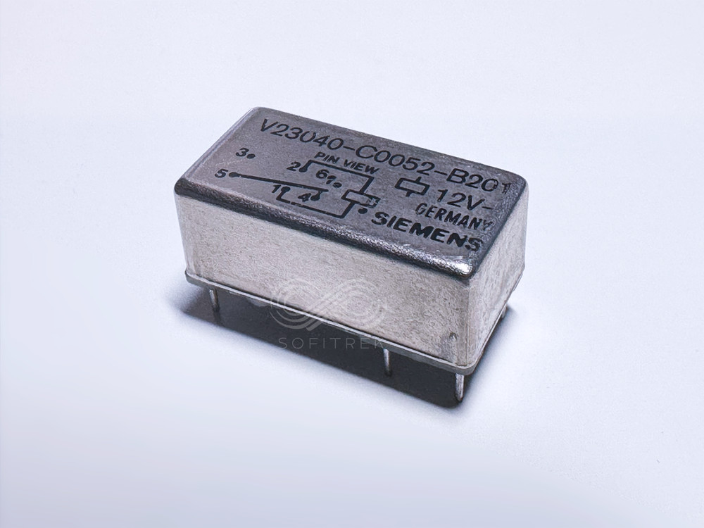 V23040-C0052-B201 Siemens PCB Latching Relay 12VDC SPDT 2A 125VAC/150VDC 6-Pin