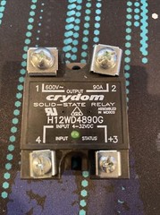 Crydom H12WD4890G Solid State Power Relay 4-32 VDC INPUT 600V 90 AMPS WITH LED