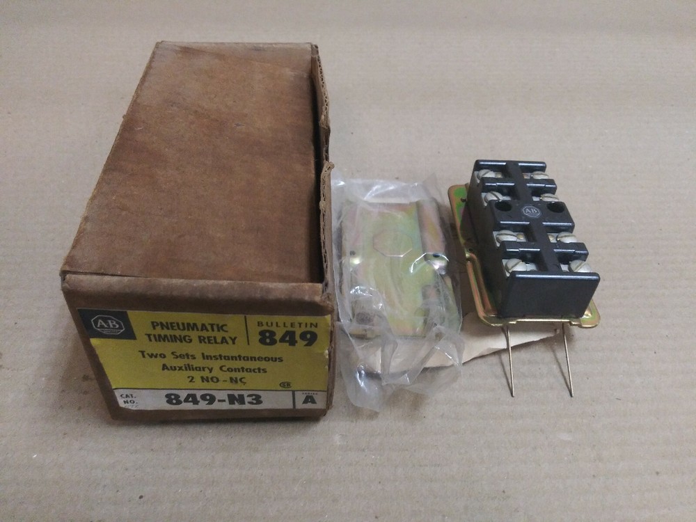 NEW Allen Bradley Pneumatic Timer Auxilliary Contact 849-N3