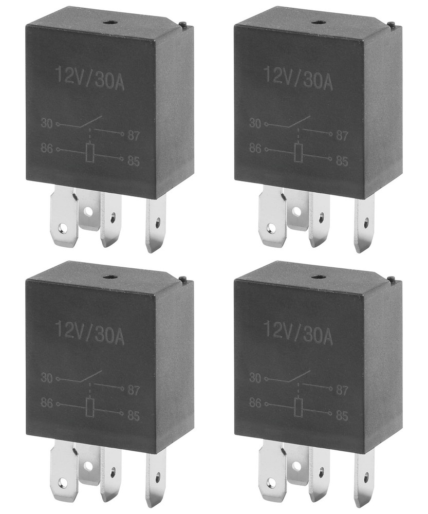 4 Packs 30A Starter Relay,4 Pin 12V,Multi-Purpose Automotive Relay,Automotive…
