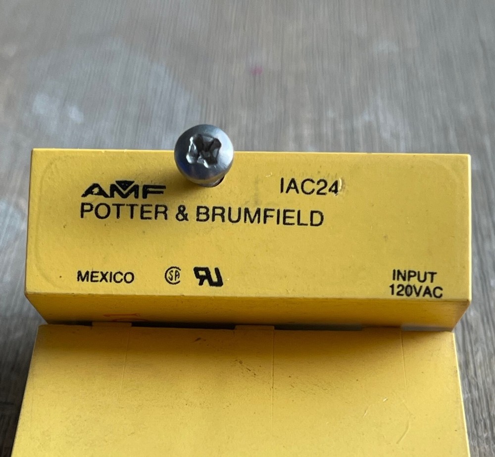 AMF POTTER & BRUMFIELD IAC24 RELAY INPUT 120VAC 5 PIN NEW NO PKG