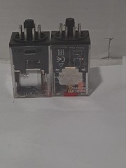 Lot of 2 Omron MKS2PIN 8-Pin Plug-In Relays 10A 120VAC Coil General Purpose