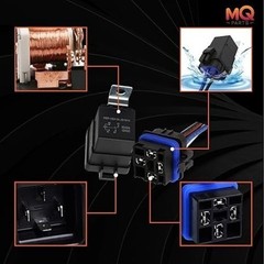 2 Packs 40/30 AMP 12V DC 4-Pin Waterproof Relay and Harness Set – Heavy Duty 14