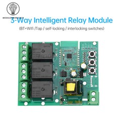 AC220V 1/2/3 Channel WIFI Smart Switch Relay Module Jog Self Locking Interlock