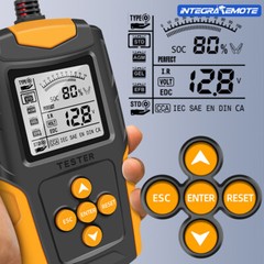 12V 24V Car Lead-Acid Battery Tester LCD Charging Load Test Diagnostic Analyzer-