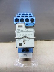 LOT OF 4 FINDER RELAY 55.34.9.125.0040 7 AMP 125 VDC W/ 94.04 BASE