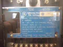 GE Type STD Differential Relay 12STD15C5A Rev. B Used