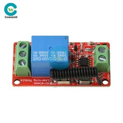 DC 5V 12V 24V Wireless Remote Control Receiver Switch Relay Module 1CH 433MHz