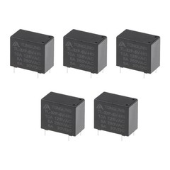5Pcs TL-32F-5V-HS DC 5V Coil SPST 4 Pin PCB Electromagnetic Power Relay Black