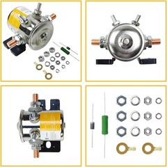 36 Volt Series Continuous Duty Solenoid Relay Nickel-Plating with Resistor & …
