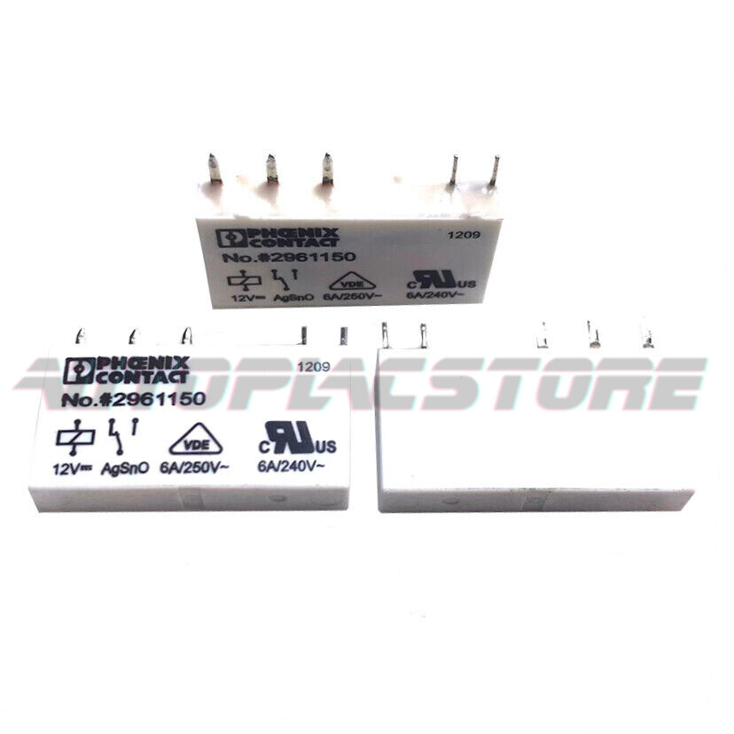 10PCS PHOENIX No.2961150 12VDC Power Relay 5Pins~