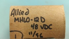 ALLIED CONTROLS RELAY MHJL0-12D26.5VDC NSN: 5945-00-873-5741 MHJLO-12D26.5VDC