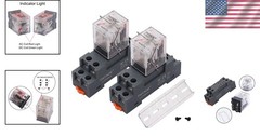 Electromagnetic Power Relay, 8-Pin 10 AMP 24V AC Relay 24V, 8PIN-10A-2PCS