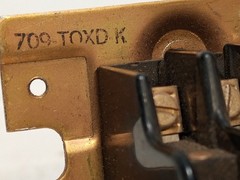 Allen-Bradley 709‑TOXD ser. K 4-pole open power relay, 120V 60Hz coil 69A86