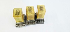 Lot of 3 Idec RR2P-UL 24VDC DC24V Ice Cube Relay 2 Pole W/ SR2P-06 Socket Base