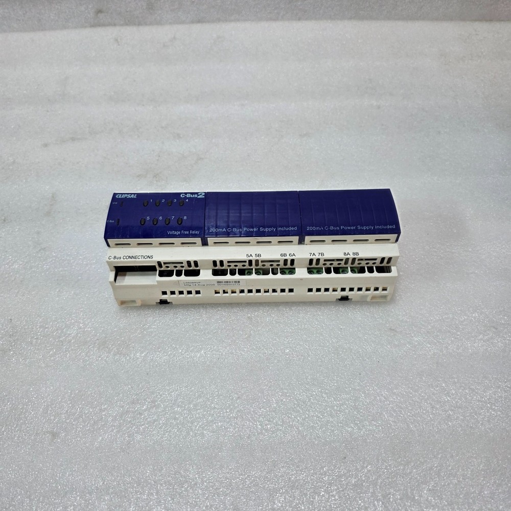 CLIPSAL C-BUS 2 L5508RVF 8 CHANNEL VOLTAGE FREE RELAY | 240V AC 10A