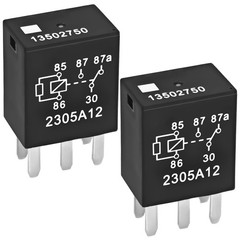 Automotive Power Relay 13502750 5 Pin Easy Plug-in Hardware 4 Pack