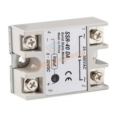 SSR-25DA SSR-40DA SSR-60DA 250V Solid State Relay Alloy Heat Sink 25/40/60/100A