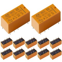 ABXLNIU 12Pcs Mini PCB Relay 6x 5V 6x 12V Coil 8 Pin
