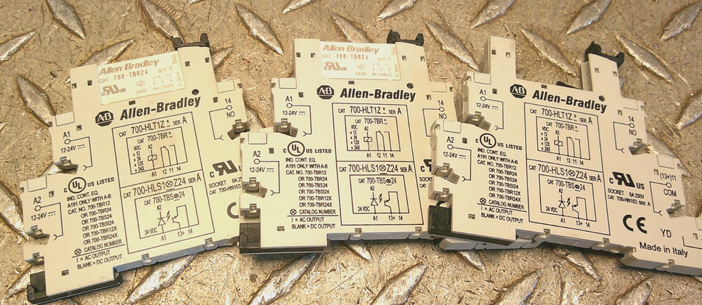 “LOT OF 3” Allen Bradley 700-HLT1Z24 RELAYS