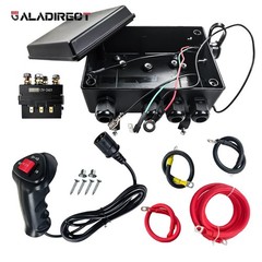 For 12V 500A Winch Solenoid Relay Kit w/Box Hand Controller 8000-17000lb