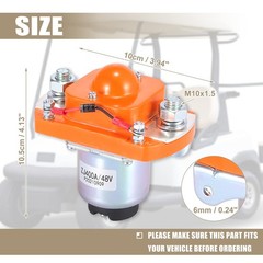 X AUTOHAUX MZJ-400A Main Contactor Solenoid Metal Plastic for Golf Cart 48 Vo…